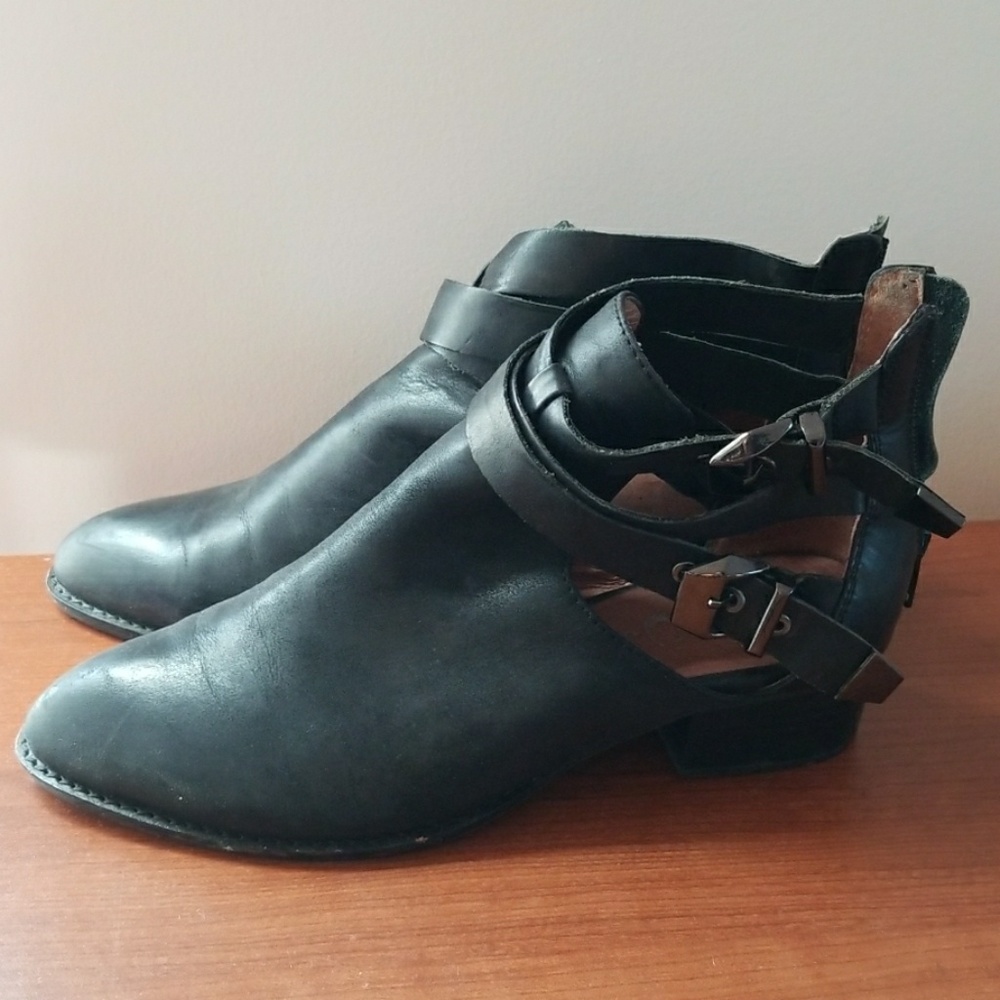 Jeffrey Campbell Buckle ankle bootie